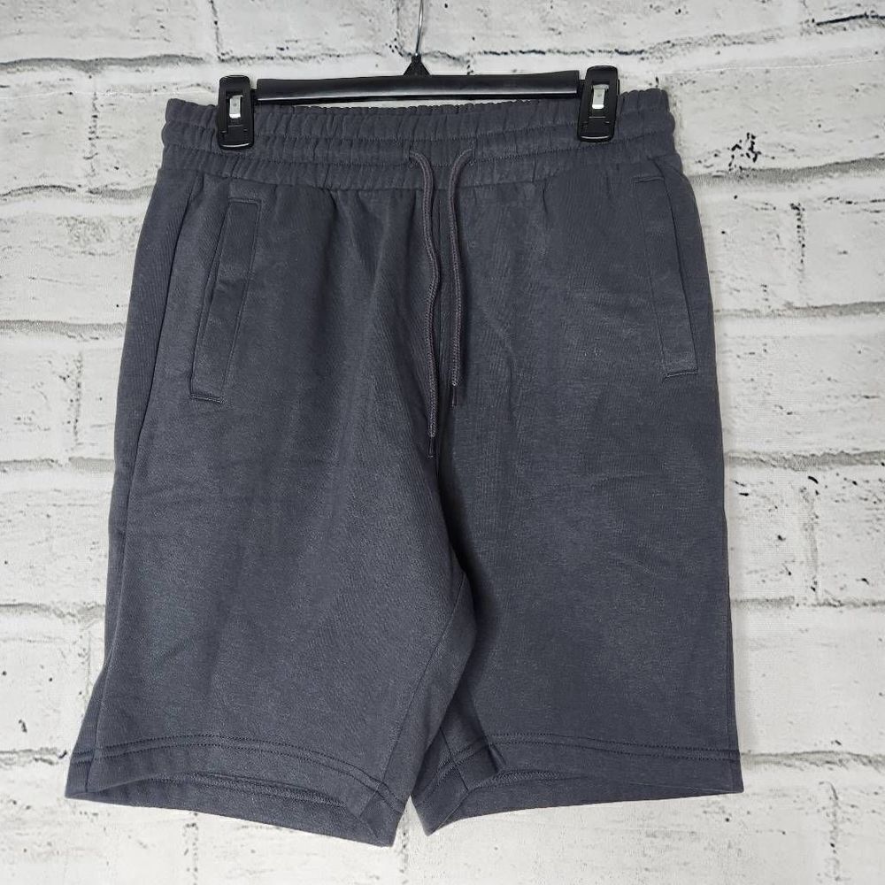 H&M Regular Fit Cotton Blend Sweatshorts Short Gray Size Small